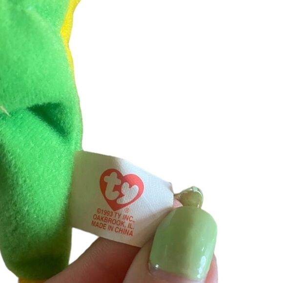 Teenie Beanie Babies Smoochy the Frog - Picture 4 of 4